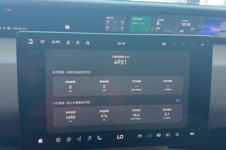 Used Avatr 06 2025 Pro Range-Extended Edition Odometer Close Up