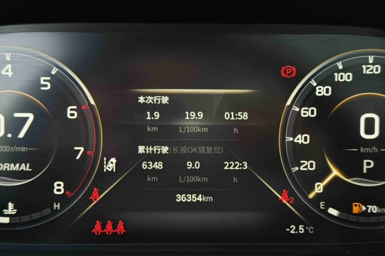 Used GAC Trumpchi GS4 2022 270T Automatic Smart Drive Technology Edition Odometer Close Up