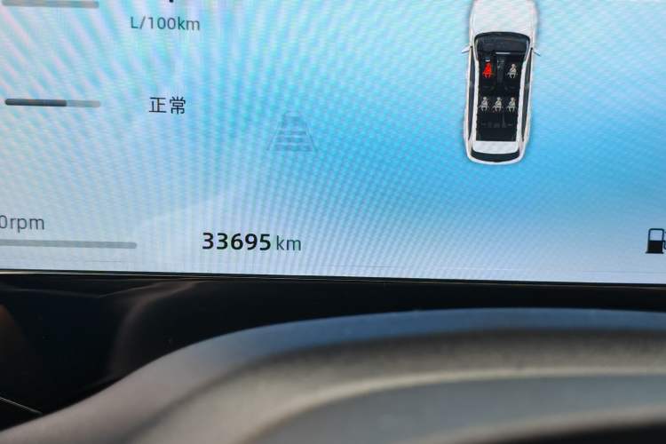 Used Geely Auto Monjaro L 2024 2.0TD High-Power Automatic Two-Wheel Drive Skyline Edition Odometer Close Up