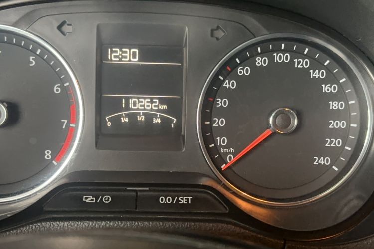 Used Volkswagen Polo 2016 1.6L Automatic Comfort Model Odometer Close Up