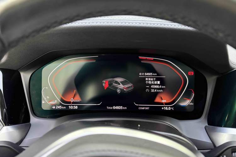 Used BMW 3 Series 2020 Restyled 325Li M Sport Package Odometer Close Up