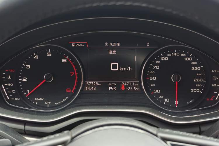 Used Audi A4L 2019 40 TFSI Ambition China VI Odometer Close Up