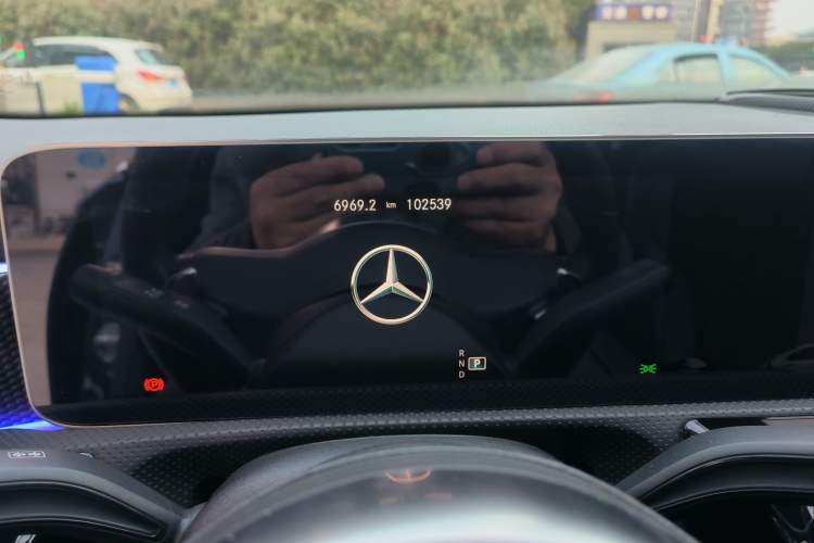 Used Mercedes-Benz A-Class 2019 A 200 L Sport Sedan Odometer Close Up