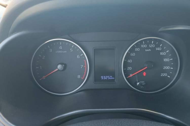 Used Kia Pegas 2020 Revised Version 1.4L Automatic Comfortable with Sunroof Odometer Close Up