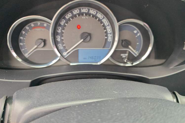 Used Toyota Corolla 2017 1.2T CVT GL Odometer Close Up