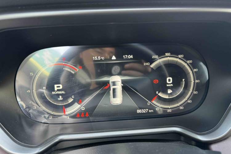 Used GAC Trumpchi GS4 2020 270T Automatic Smart Connectivity Edition Odometer Close Up