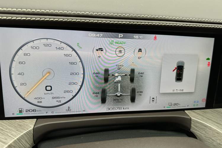 Used Tank 500 New Energy 2024 Hi4-T Odometer Close Up