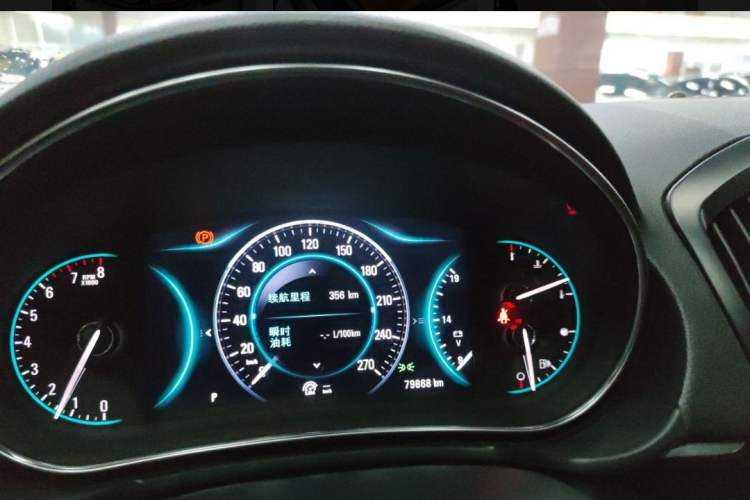 Used Buick Regal 2015 1.6T Elite Tech Model Odometer Close Up