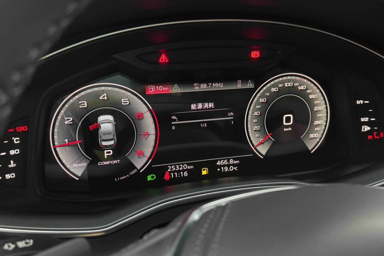 Used Audi A6L 2024 40 TFSI Luxury Prestige Edition Odometer Close Up