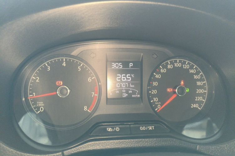 Used Volkswagen Polo 2016 1.4L Automatic Trendy Model Odometer Close Up