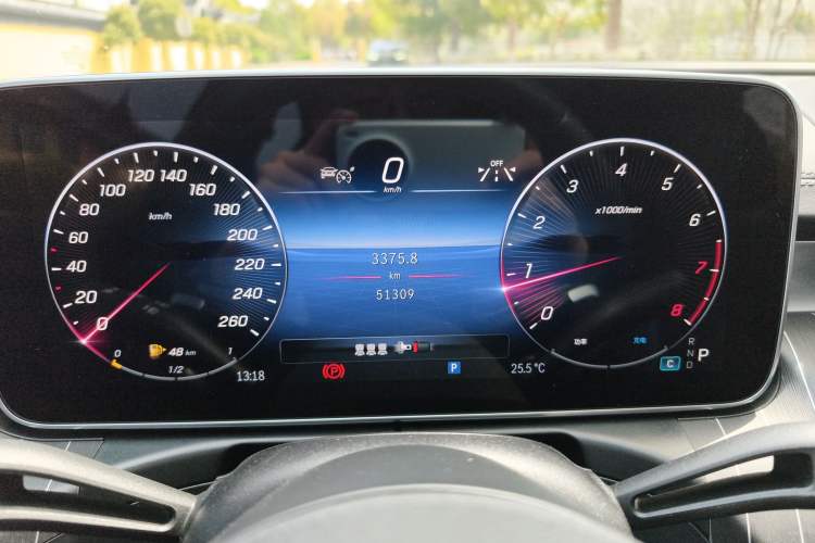 Used Mercedes-Benz C-Class 2023 C 260 L Bright Night Sports Edition Odometer Close Up