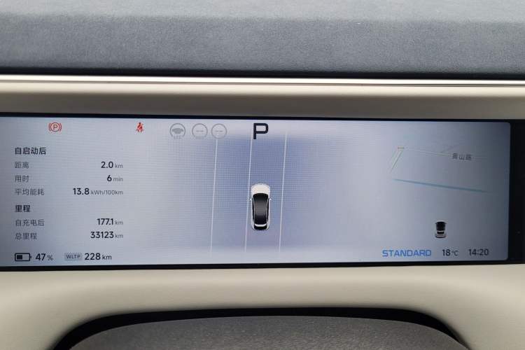 Used XPeng G6 2023 580 Long-Range Pro Odometer Close Up