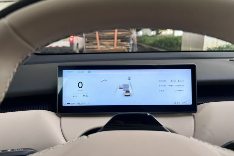 Used Nio ET5T 2023 75 kWh Touring Odometer Close Up