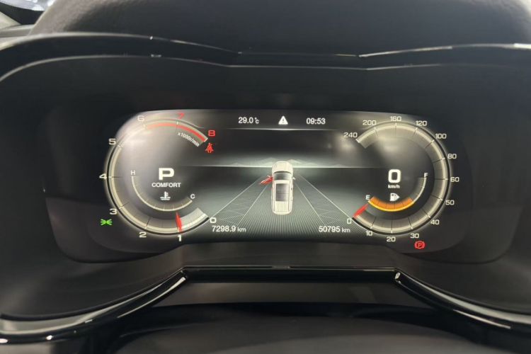 Used GAC Trumpchi GS8 2021 390T Two-Wheel-Drive Dark Knight Edition Odometer Close Up