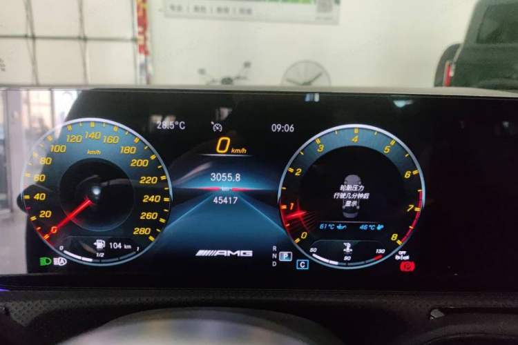 Used Mercedes-Benz A AMG 2023 AMG A 35 L 4MATIC Odometer Close Up