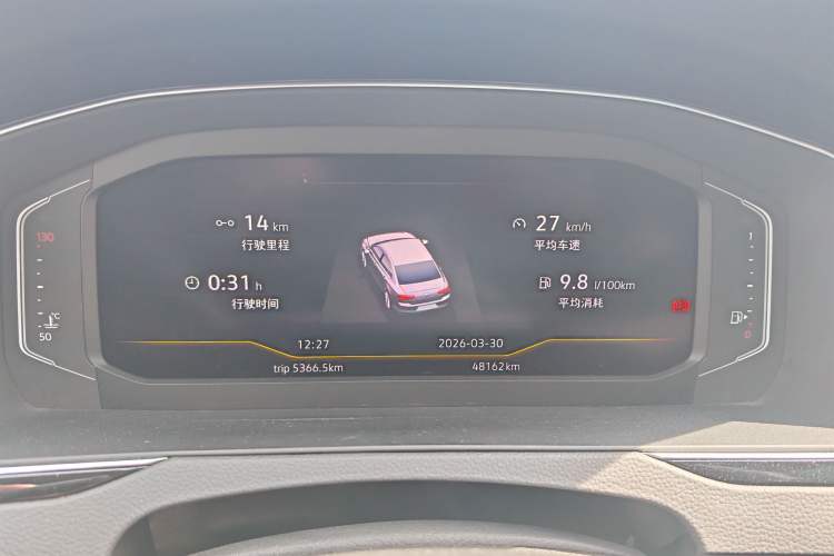 Used Volkswagen Magotan 2020 380TSI DSG Luxury Version Odometer Close Up