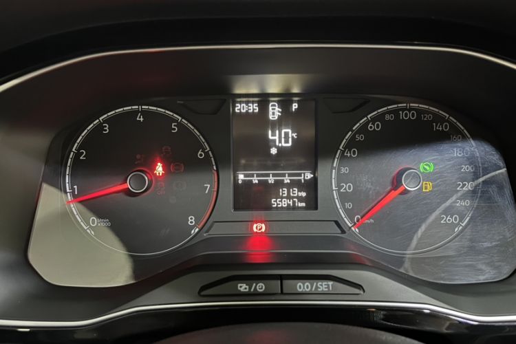 Used Jetta VS5 2021 280TSI Automatic Enjoyment Model Odometer Close Up