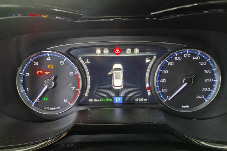 Used GAC Trumpchi GS8 2017 320T Two-Wheel Drive Luxury Smart Connectivity Version (7 Seats) Odometer Close Up