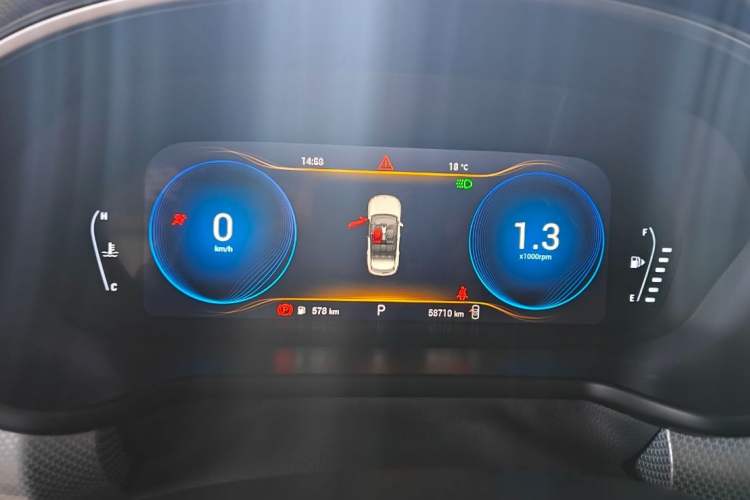 Used EXEED TX 2020 1.6T Two-Wheel Drive Star Edition Odometer Close Up