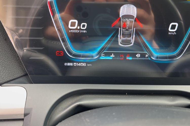 Used BYD Song Pro 2019 1.5T Automatic Luxury Model Odometer Close Up