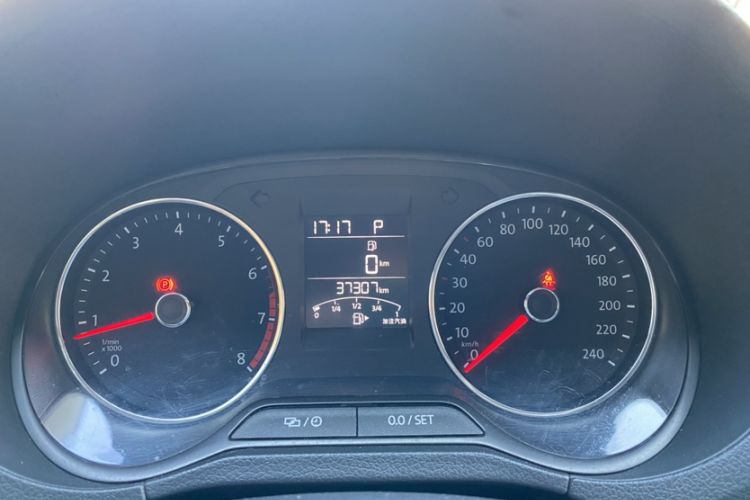 Used Volkswagen Polo 2018 1.5L Automatic Enjoyment Model Odometer Close Up