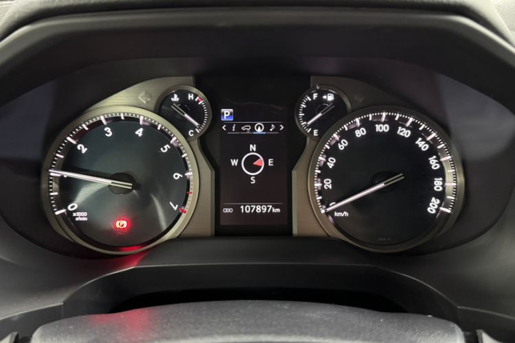 Used Toyota Prado 2018 3.5L Automatic TX-L NAVI with Rear-Mounted Spare Tire Odometer Close Up