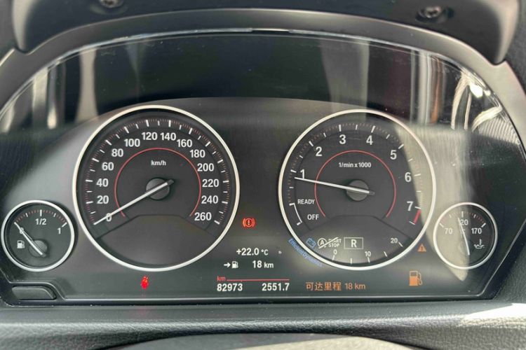 Used BMW 3 Series 2017 330i M Sport Edition Odometer Close Up