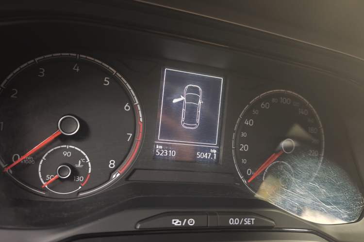 Used Volkswagen Polo 2019 Plus 1.5L Automatic Panoramic Enjoyment Edition Odometer Close Up