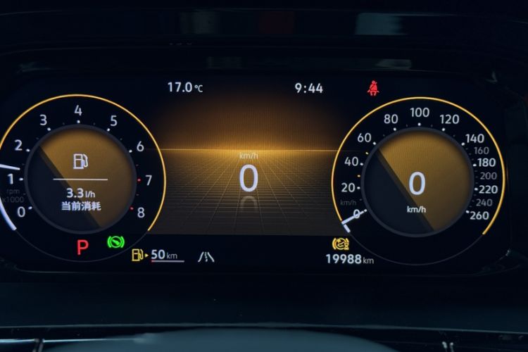 Used Volkswagen Teramont 2023 Facelift 380TSI Four-Wheel Drive Prestige Luxury Edition Odometer Close Up