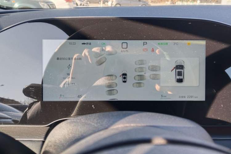 Used BYD Seal 06 New Energy 2025 EV 545KM Flagship Edition Odometer Close Up