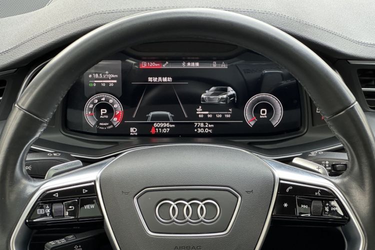 Used Audi A7 2021 40 TFSI Luxury Edition Odometer Close Up