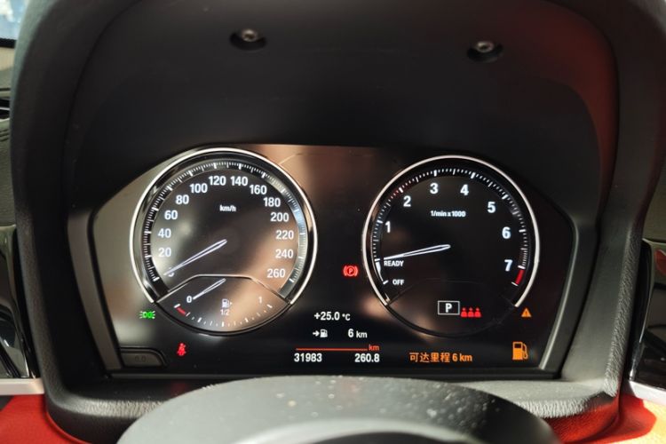 Used BMW X2 2021 Restyled sDrive25i M Sport Package Odometer Close Up