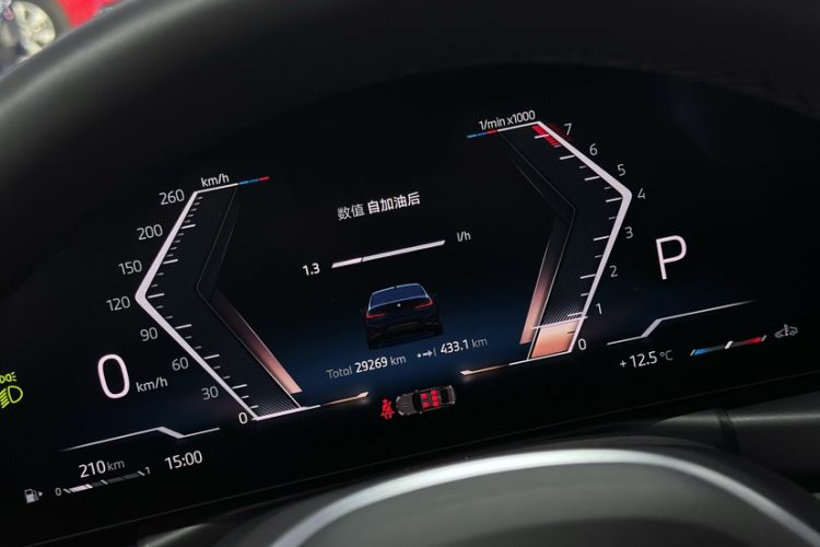 Used BMW 3 Series 2024 325i M Sport Night Edition Package Odometer Close Up