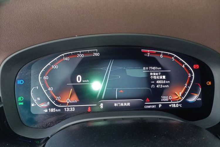 Used BMW 5 Series 2022 Restyled 525Li Luxury Package Odometer Close Up