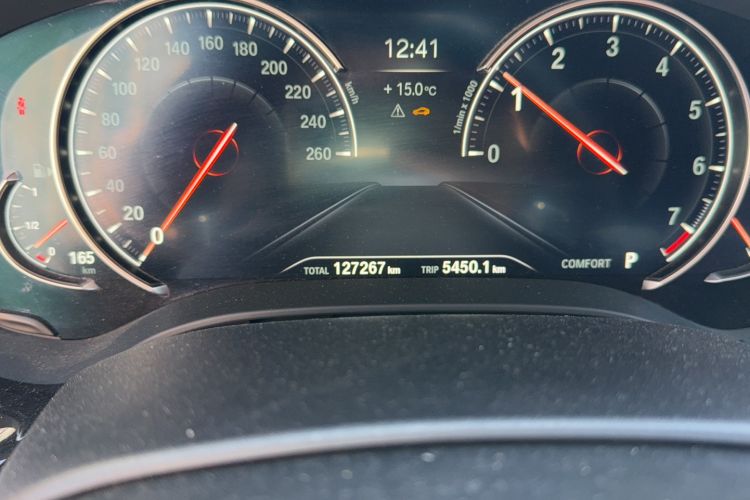 Used BMW 5 Series 2018 530Li xDrive M Sport Package Odometer Close Up