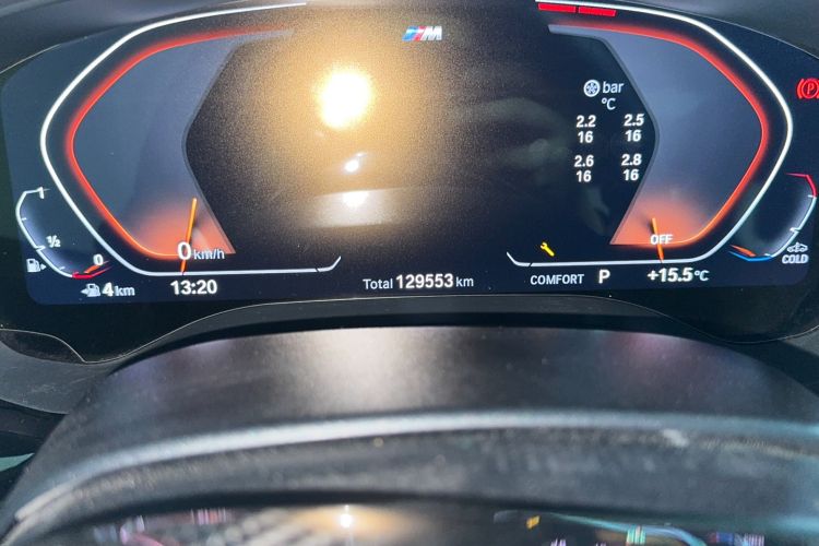 Used BMW 5 Series 2019 530Li xDrive M Sport Package Odometer Close Up