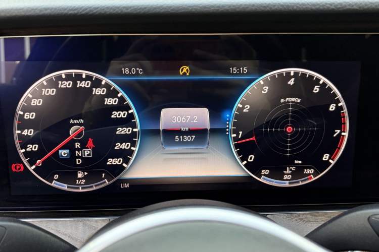 Used Mercedes-Benz E-Class 2019 Facelifted E 300 L Stylish Version Odometer Close Up