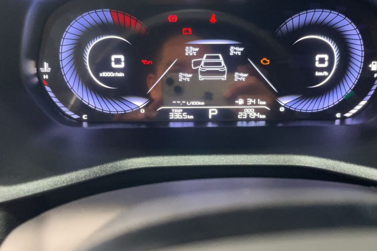 Used Geely Auto Emgrand 2023 4th Generation Champion Edition 1.5L CVT Luxury Model Odometer Close Up