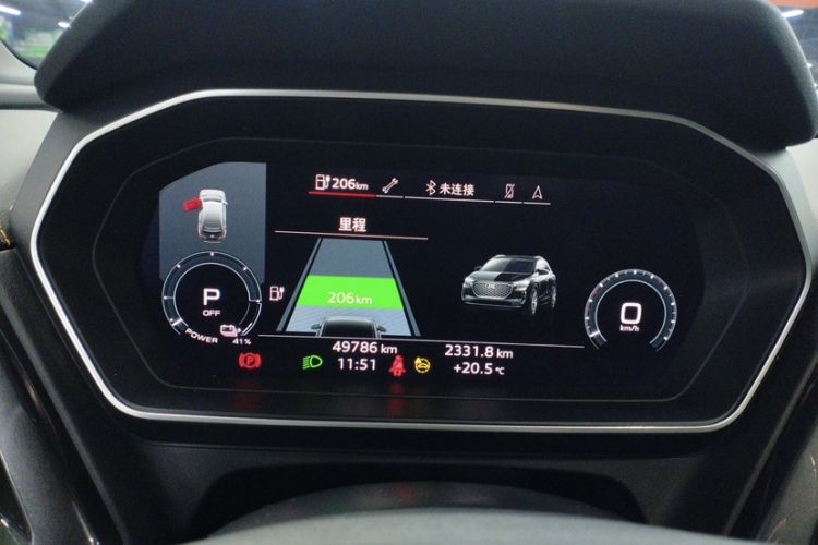 Used Audi Q4 e-tron 2023 40 e-tron Boundary Edition Odometer Close Up