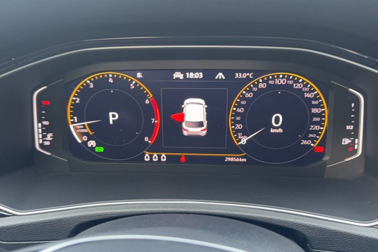 Used Volkswagen T-ROC 2022 280TSI DSG Two-Wheel Drive Elite PLUS Odometer Close Up