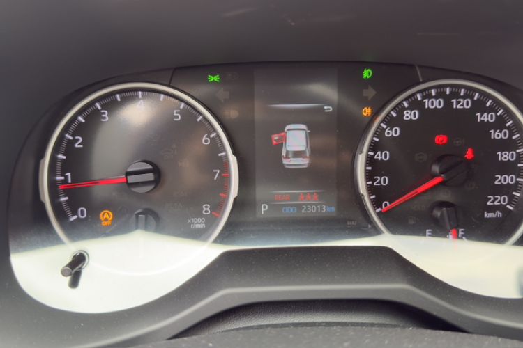 Used Toyota RAV4 2023 2.0L CVT Two-Wheel Drive Urban Edition Odometer Close Up