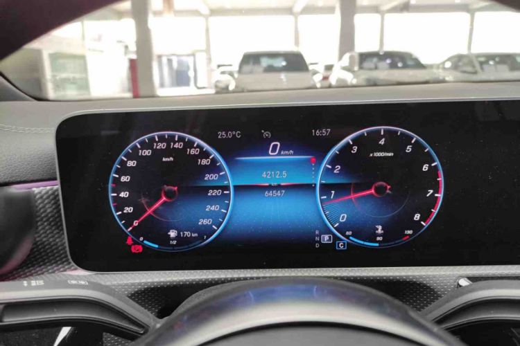 Used Mercedes-Benz A-Class 2020 A 200 L Sport Sedan Odometer Close Up