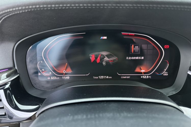 Used BMW 5 Series 2020 530Li xDrive M Sport Package Odometer Close Up