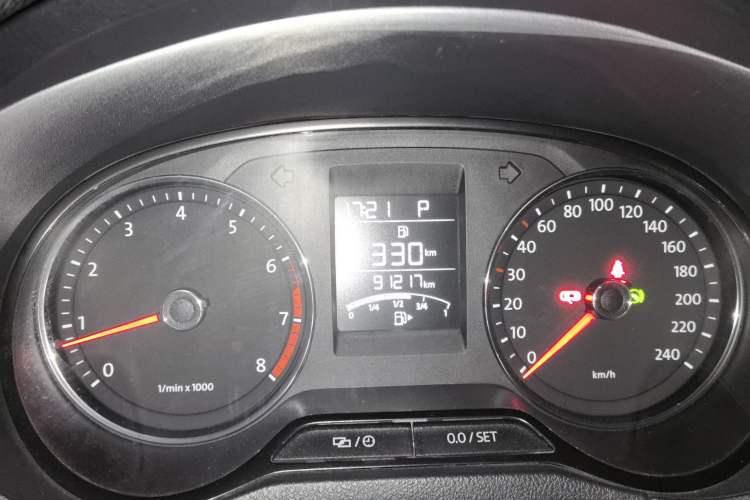Used Volkswagen Polo 2014 1.4L Automatic Comfort Edition Odometer Close Up