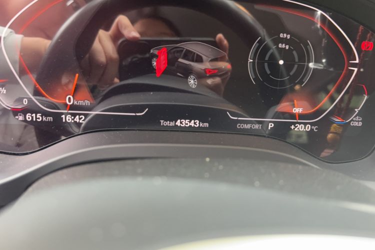 Used BMW X3 2023 xDrive25i M Sport Package Odometer Close Up