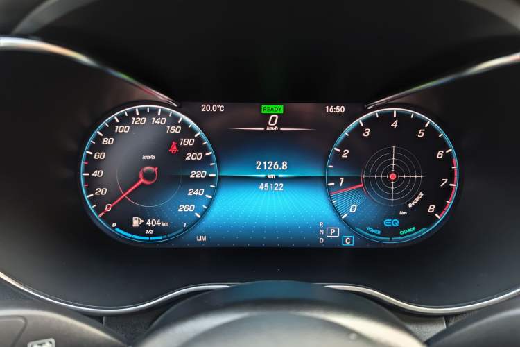 Used Mercedes-Benz C-Class 2020 C 260 Coupe Odometer Close Up