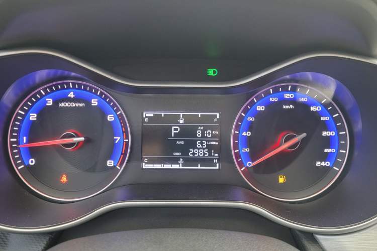 Used Geely Auto Vision 2019 Upgraded Model 1.5L CVT Luxury Version China VI Standard Odometer Close Up