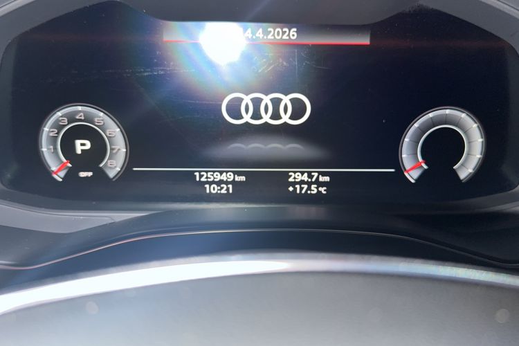 Used Audi A6L 2020 45 TFSI Prestige Elegant Edition Odometer Close Up
