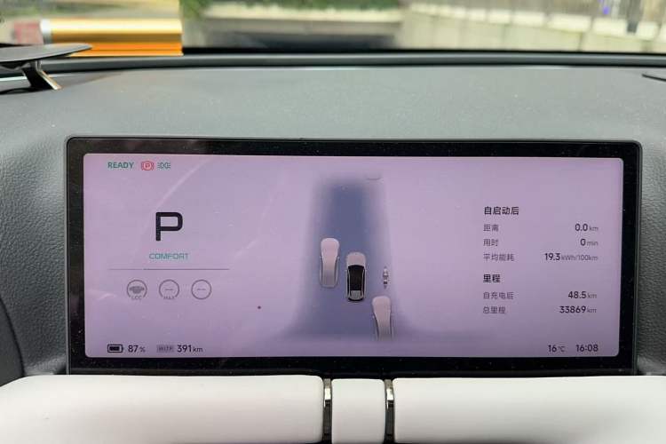 Used XPeng G9 2022 570 Pro Odometer Close Up