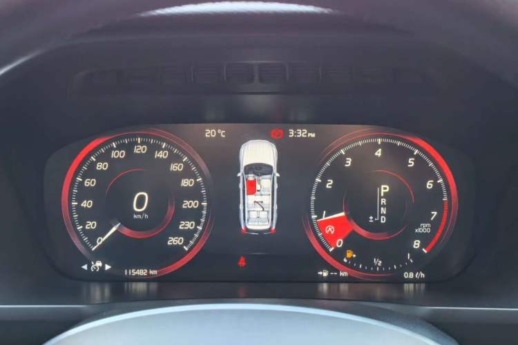 Used Volvo XC90 2019 T6 Zhiyi Edition 7-Seater China VI Standard Odometer Close Up